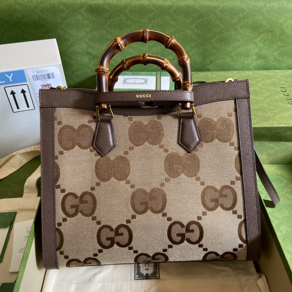G*u*i diana medium tote bag with jumbo gg