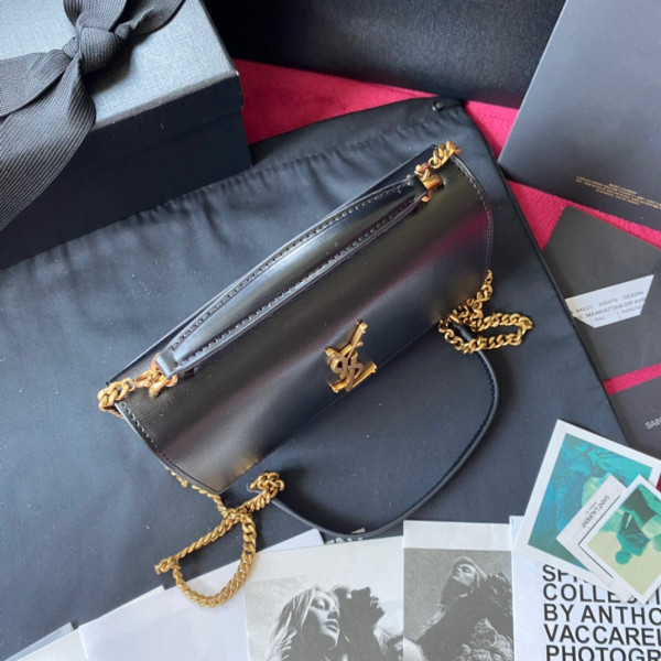 Y*L sunset in crocodile-embossed shiny leather