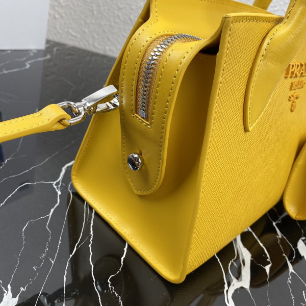 pra*a saffiano leather pra*a monoCh*0me bag