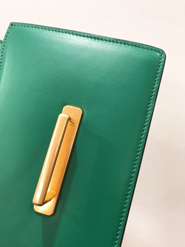 Pra*a cahier leather shoulder bag