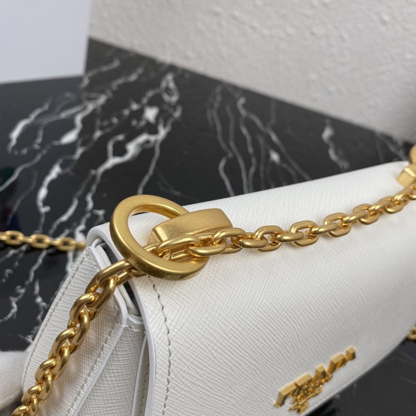Pra*a saffiano leather