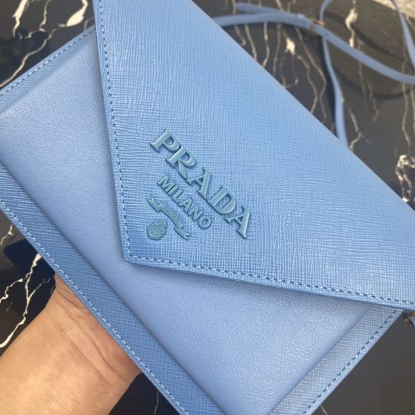 Pra*a saffiano leather mini-bag