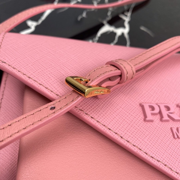 Pra*a saffiano leather mini-bag