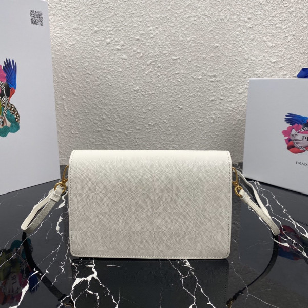 Pra*a saffiano leather mini-bag