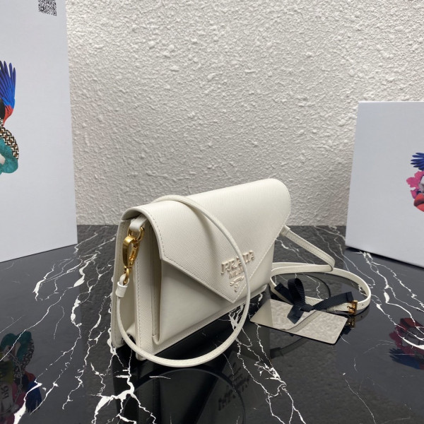 Pra*a saffiano leather mini-bag