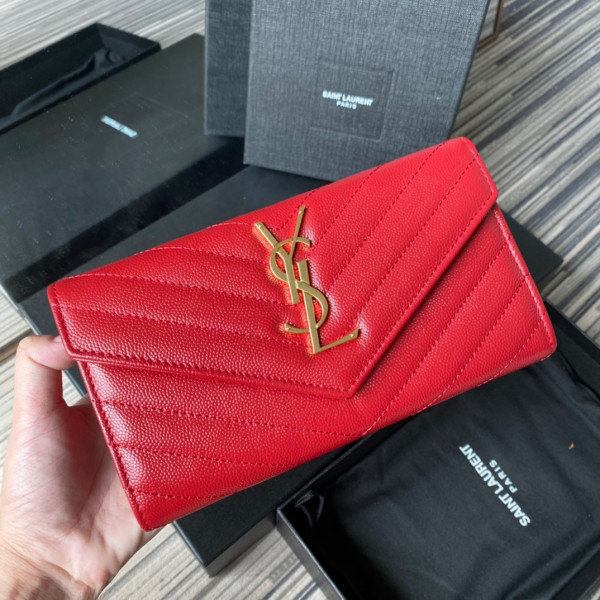 Y*L monogram large flap wallet