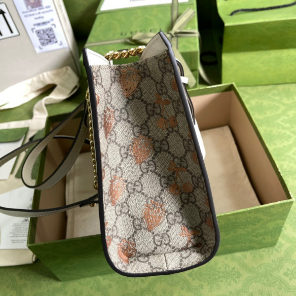 G*u*i padlock small berry tote bag
