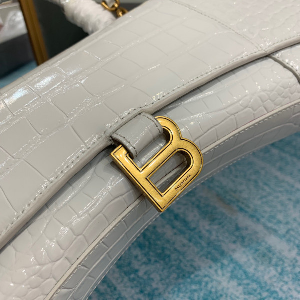Ba*len*cia*ga  hourglass stretched top handle bag