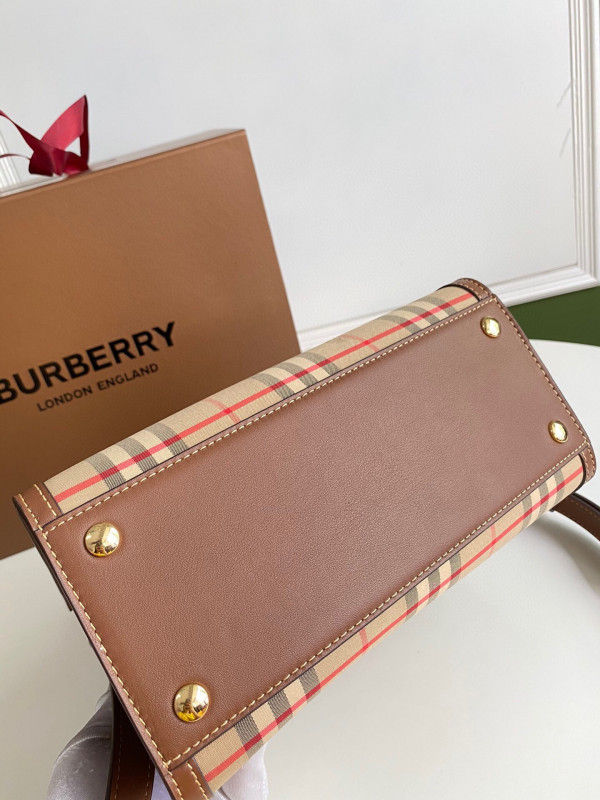 B**rry mini vintage check two-handle title bag