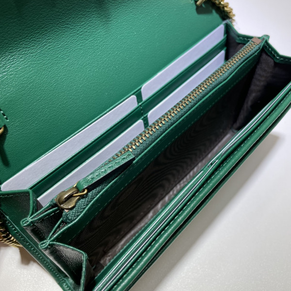 G*u*i diana chain wallet with bamboo