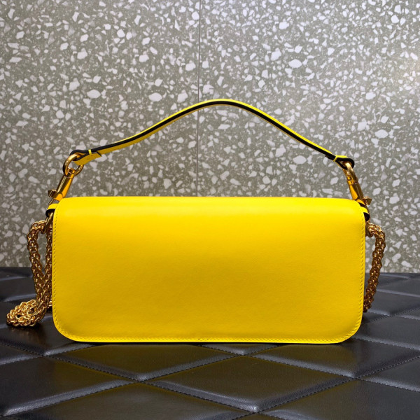 VALENTINO LOCÒ CALFSKIN SHOULDER BAG