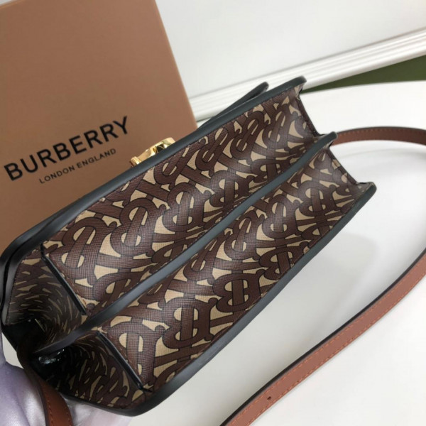 B**rry monogram stripe e-canvas note crossbody bag