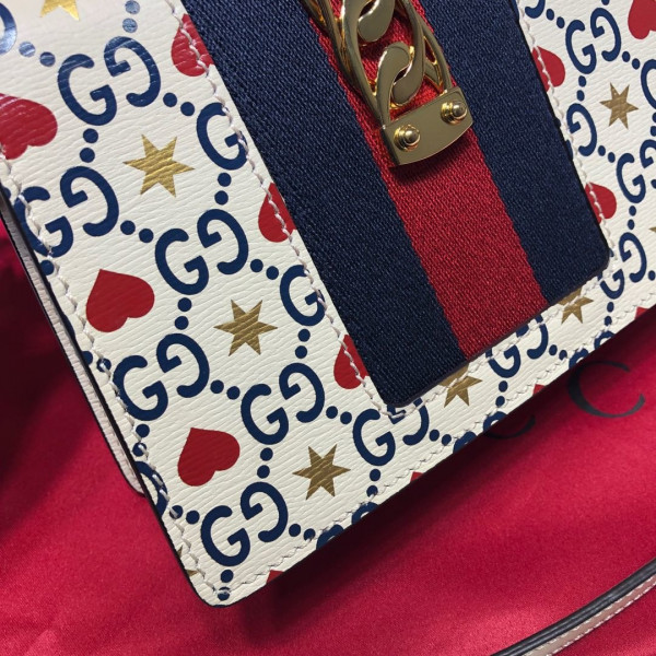 G*u*i sylvie mini leather bag