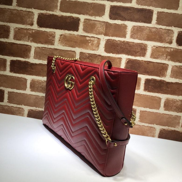 G*u*i gg marmont matelassé medium tote