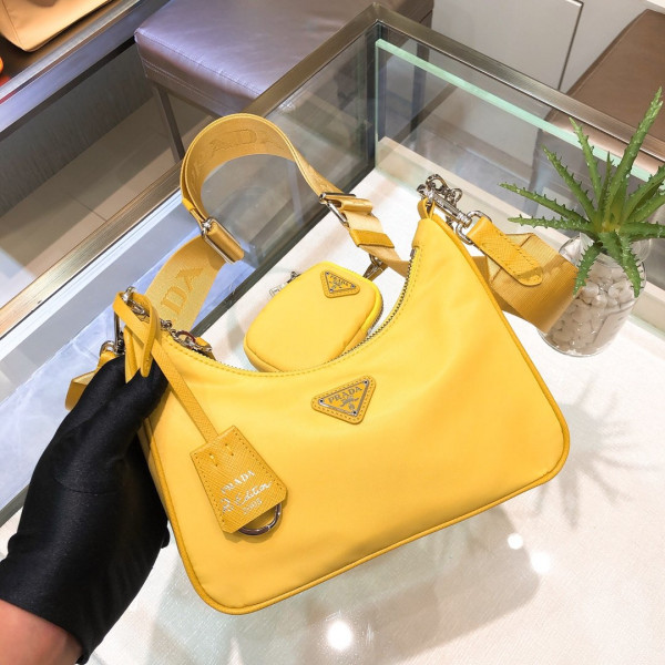 Pra*a nylon hobo bag