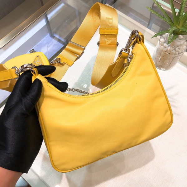 Pra*a nylon hobo bag