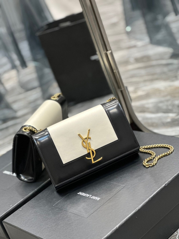 Y*L kate small two-tone leather shoulder bag