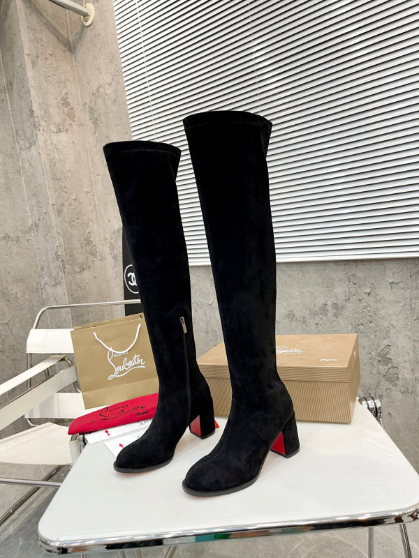 Ch**an louboutin high boots