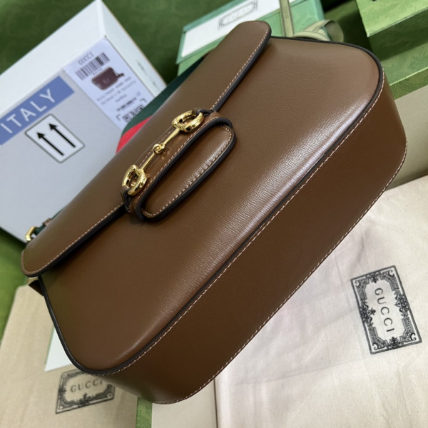 G*u*i horsebit 1955 patchwork shoulder bag