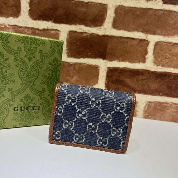G*u*i horsebit 1955 card case wallet
