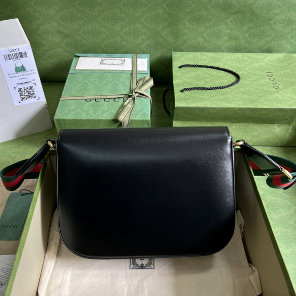 G*u*i horsebit 1955 patchwork shoulder bag