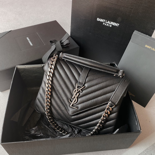 Y*L medium leather shoulder bag-24*17*6.5cm