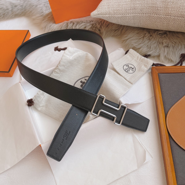 H**mes belt-silver/gold