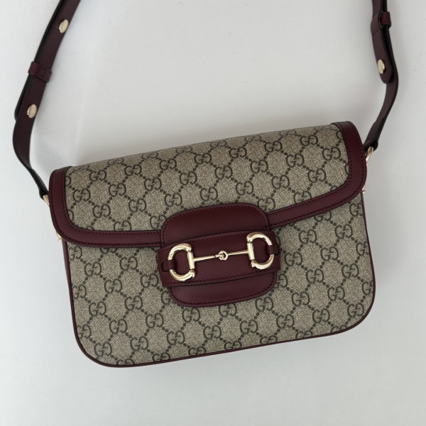 G*u*i horsebit 1955 soft small shoulder bag-25.9*17.5*9.9cm
