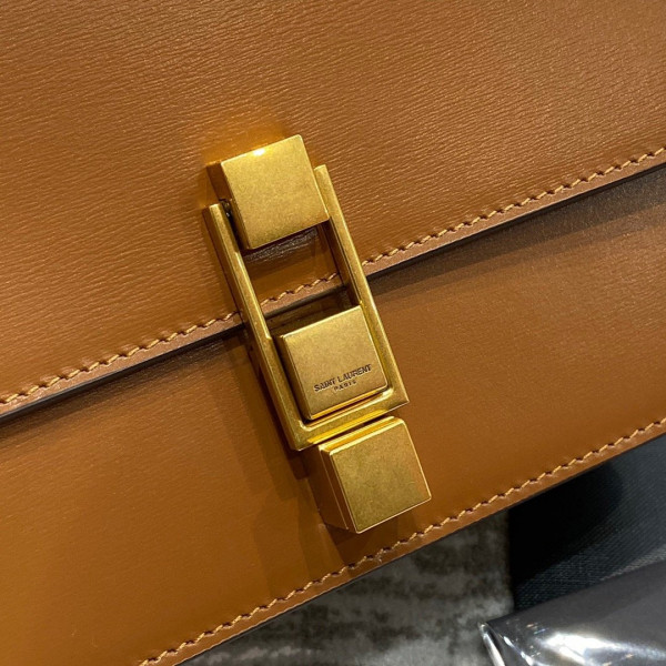 Y*L loulou carre satchel in smooth leather
