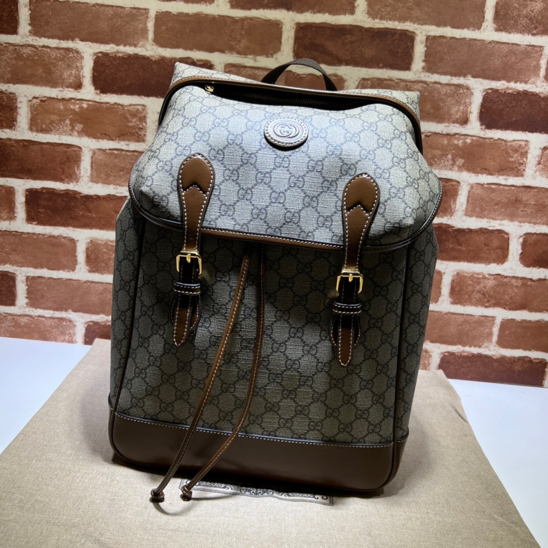 G*u*i medium backpack with interlocking g