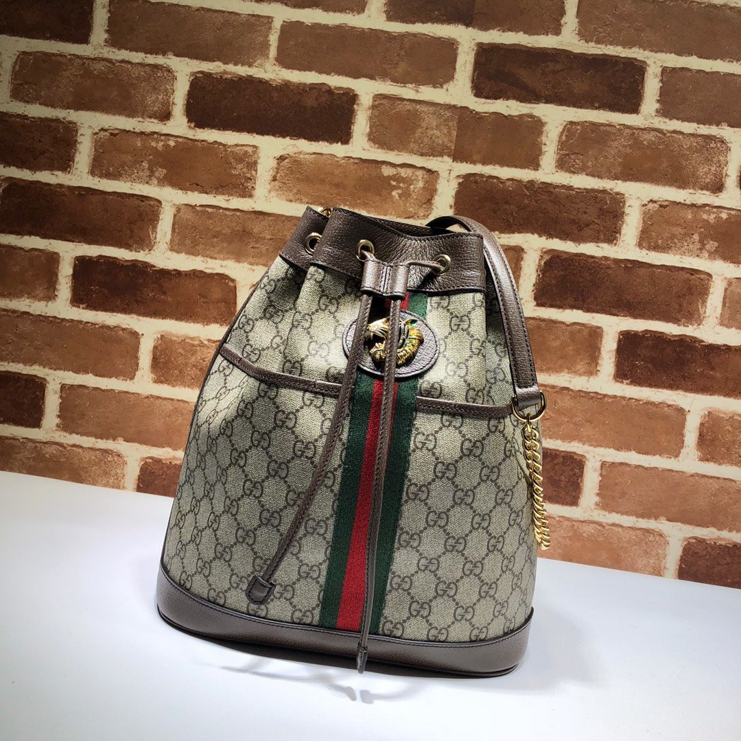 G*u*i rajah medium bucket bag