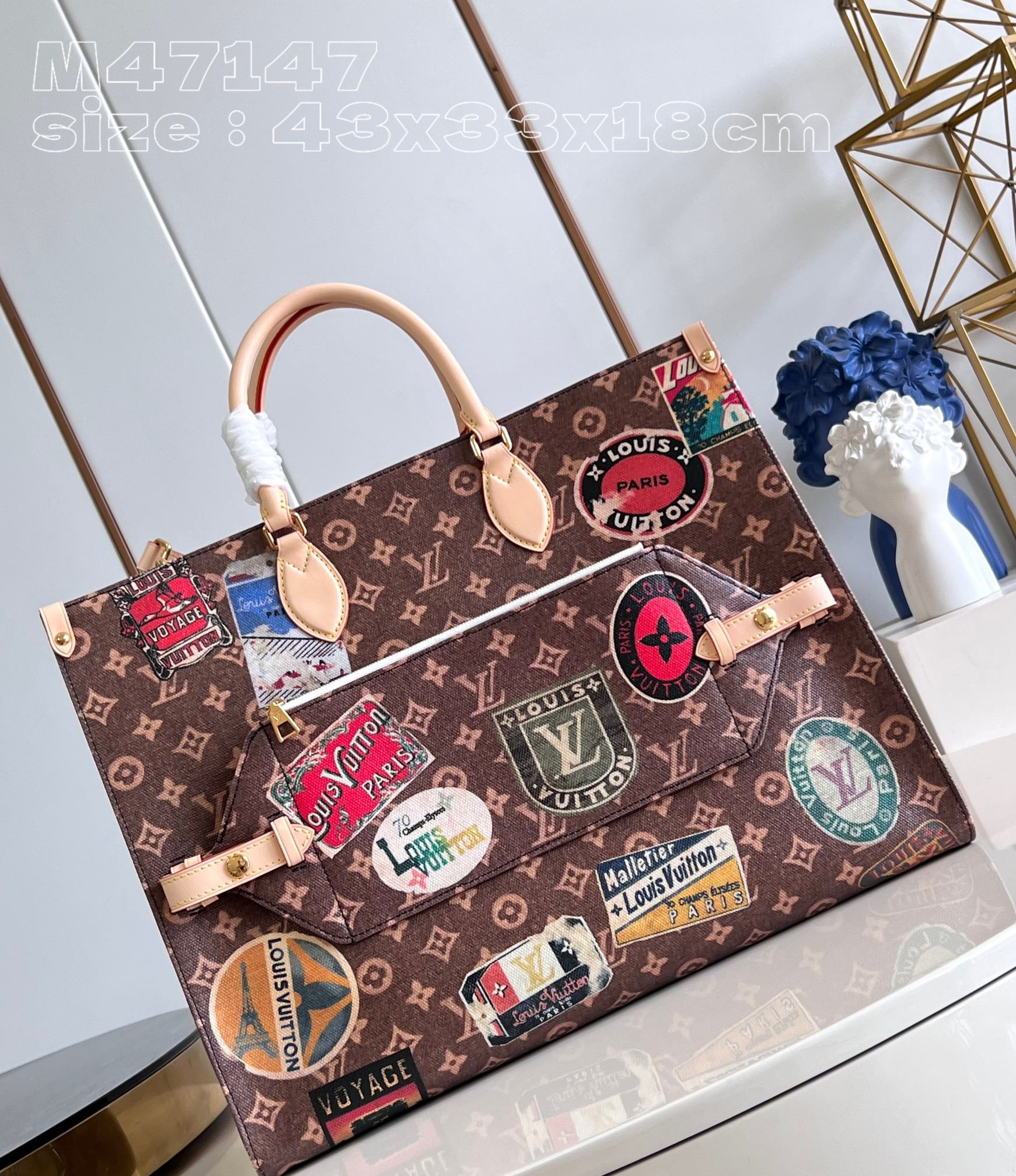 l0*is V*t0n onthego voyage tote bag-43*33*18.5cm
