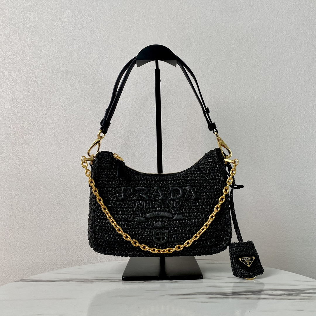 Pra*a re-edition crochet mini-bag-22*18*6cm