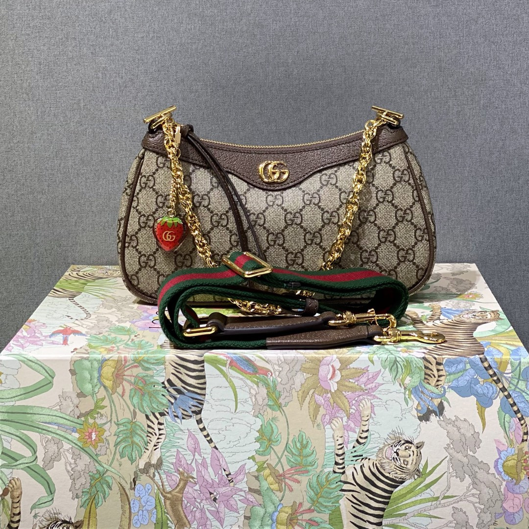 G*u*i ophidia small shoulder bag-25*15.5*6cm