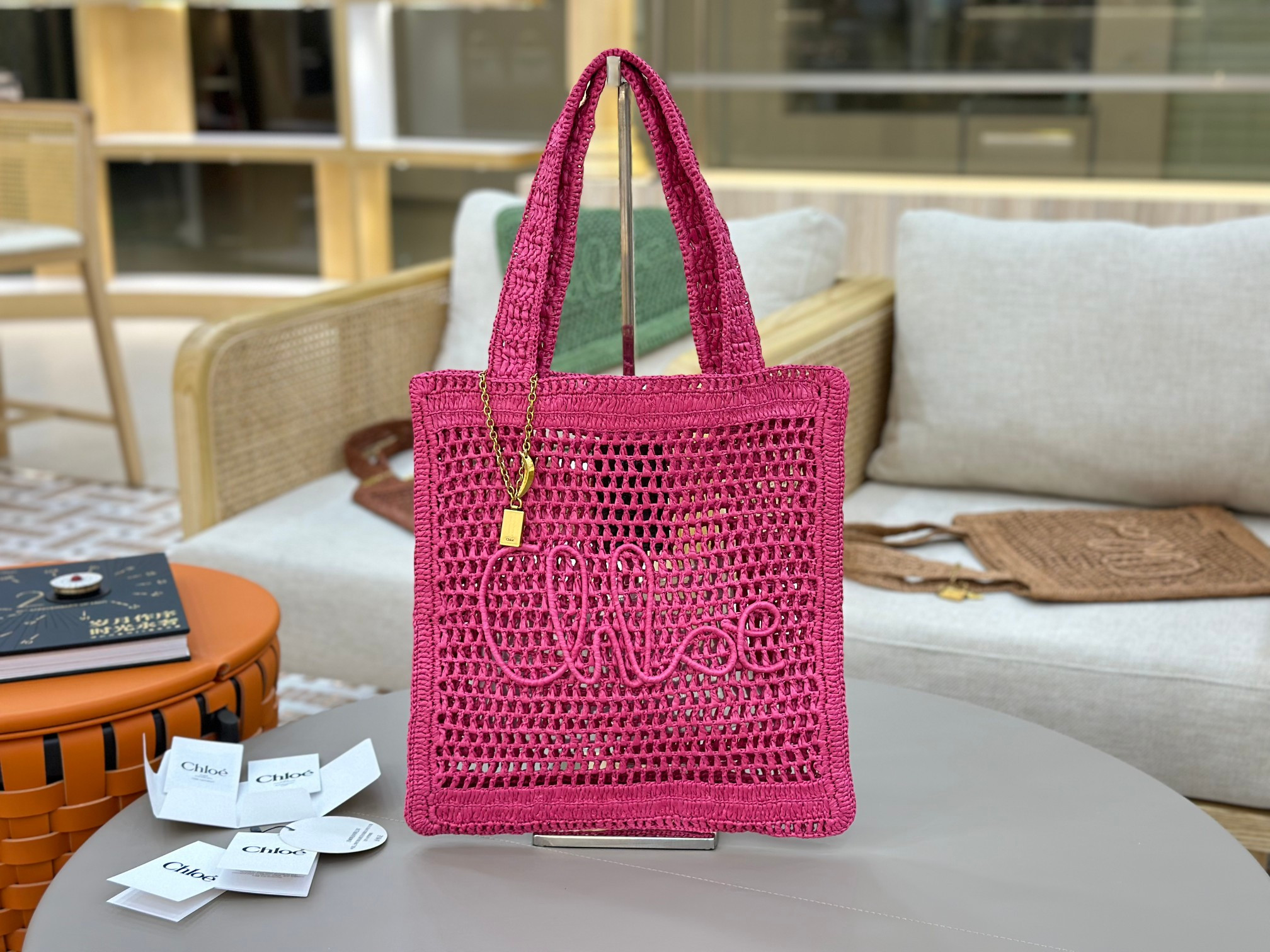 Chloe 25S summer banana tote - 37*33CM