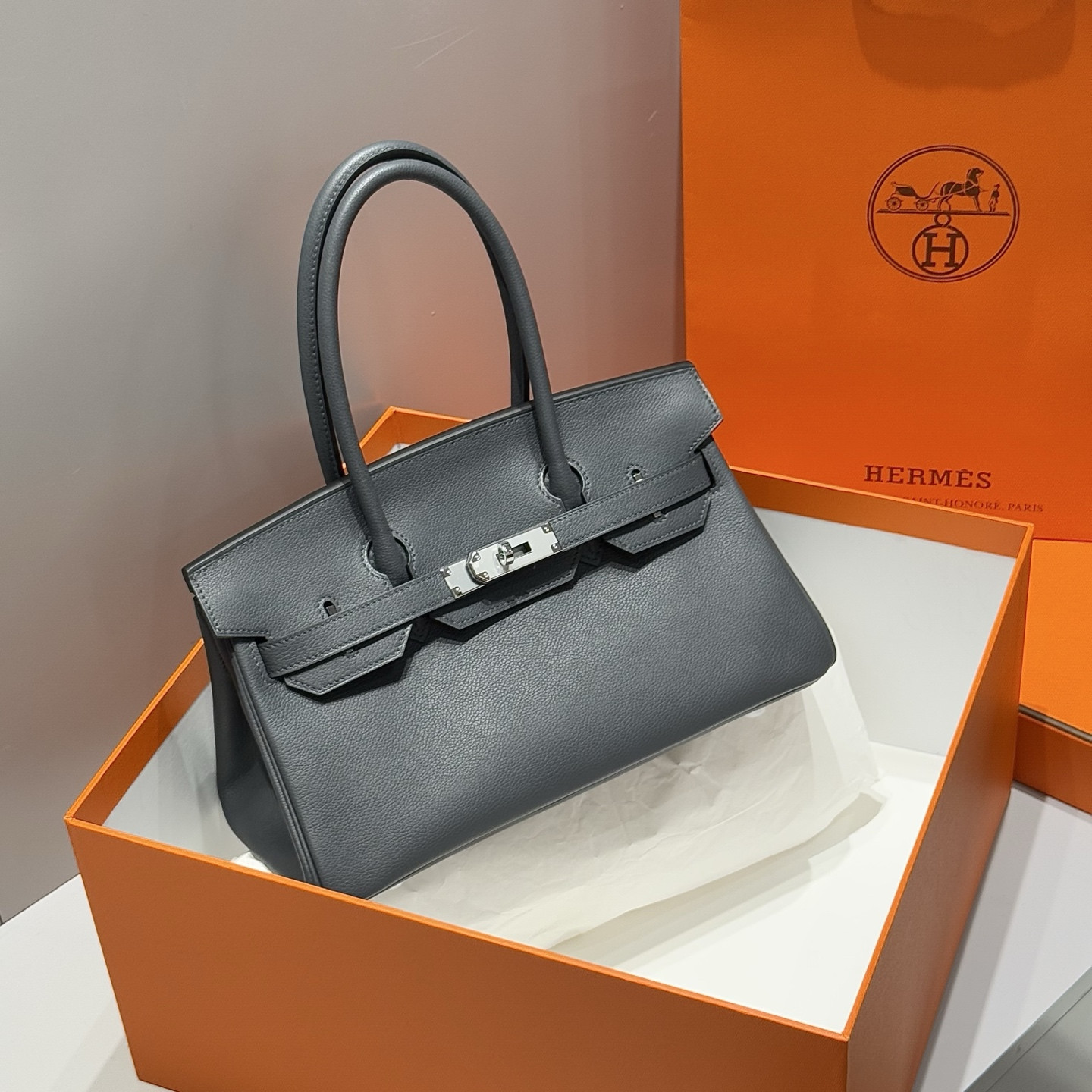 H**mes shoulder birkin 29cm -calfskin